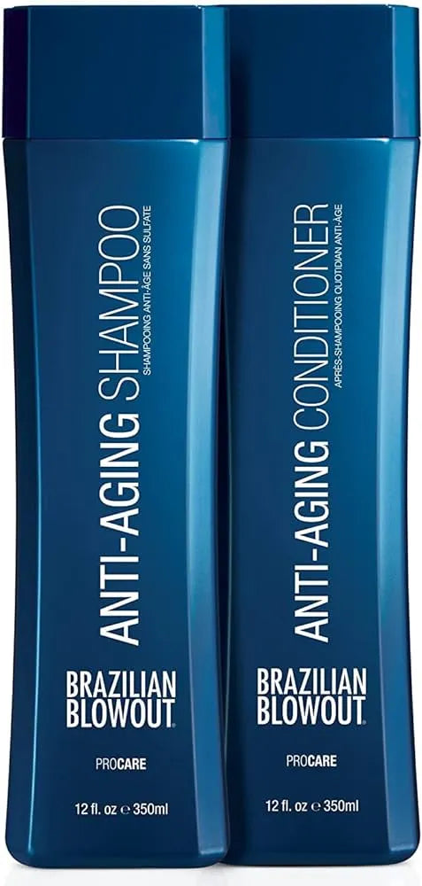 Brazilian Blowout Anti-Aging Shampoo and Conditioner Duo Pack image of 12 oz bottles