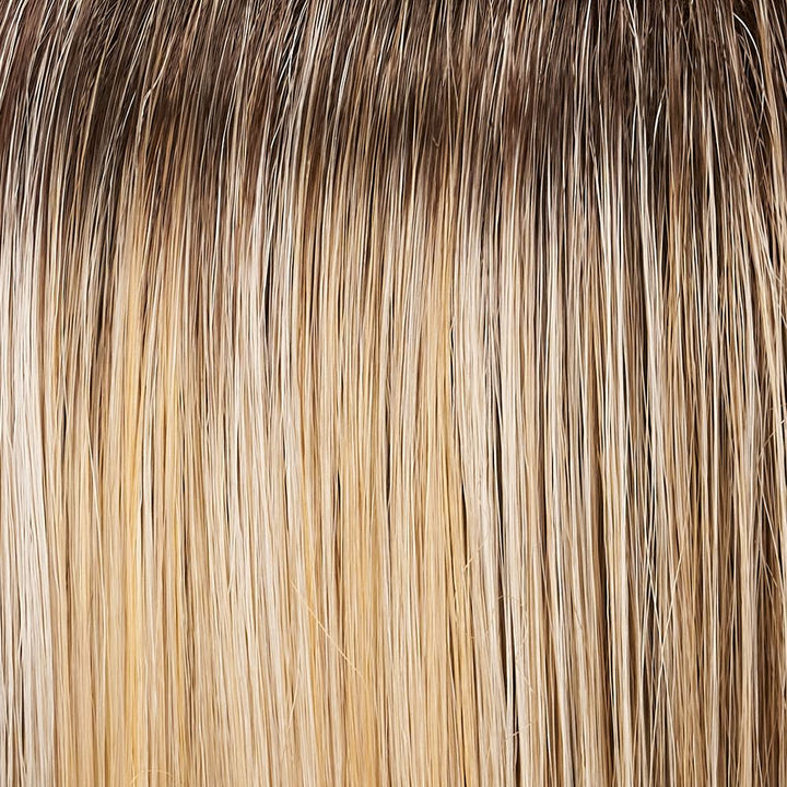 12FS8 (Shaded Praline) | L. Golden Brown L. Natural Golden Blond and Pale Natural Gold Blond blend w/ M. Brown roots