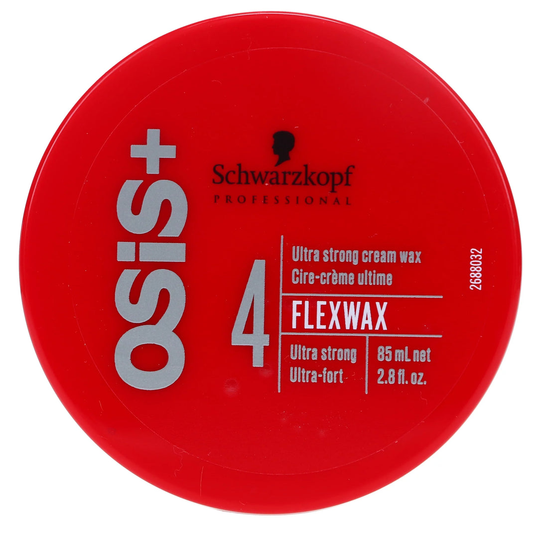 Schwarzkopf Professional OSIS Flexwax Texture Ultra Strong Cream Wax image of 2.8 oz top of jar