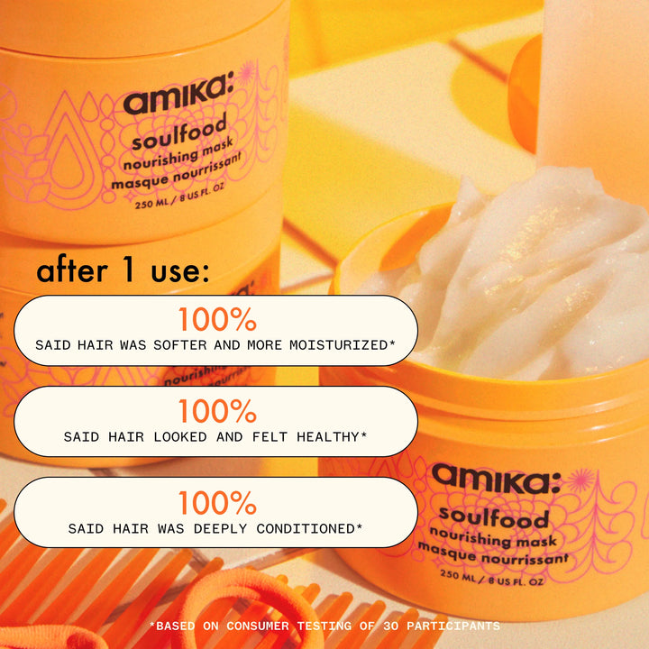 Amika Soul Food Nourishing Hair Mask product features