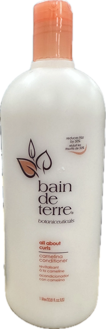 Bain De Terre All About Curls Camelina Conditioner image of 33.8 oz bottle