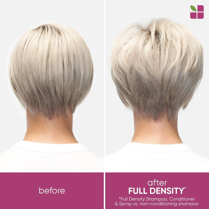 Biolage Full Density Shampoo and Conditioner Liter Duo Deal model before and after use