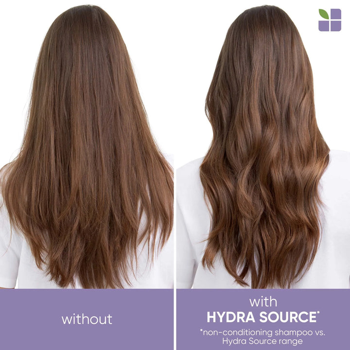Biolage Hydrasource Shampoo and Conditioner Duo Deal before and after model