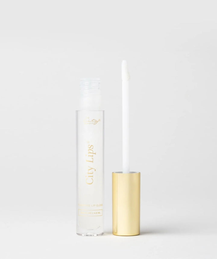 City Beauty City Lips Plumping Lip Gloss image of open lip gloss