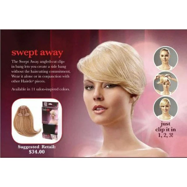 Hairdo Swept Away Angled Cut Clip-In Bang How to