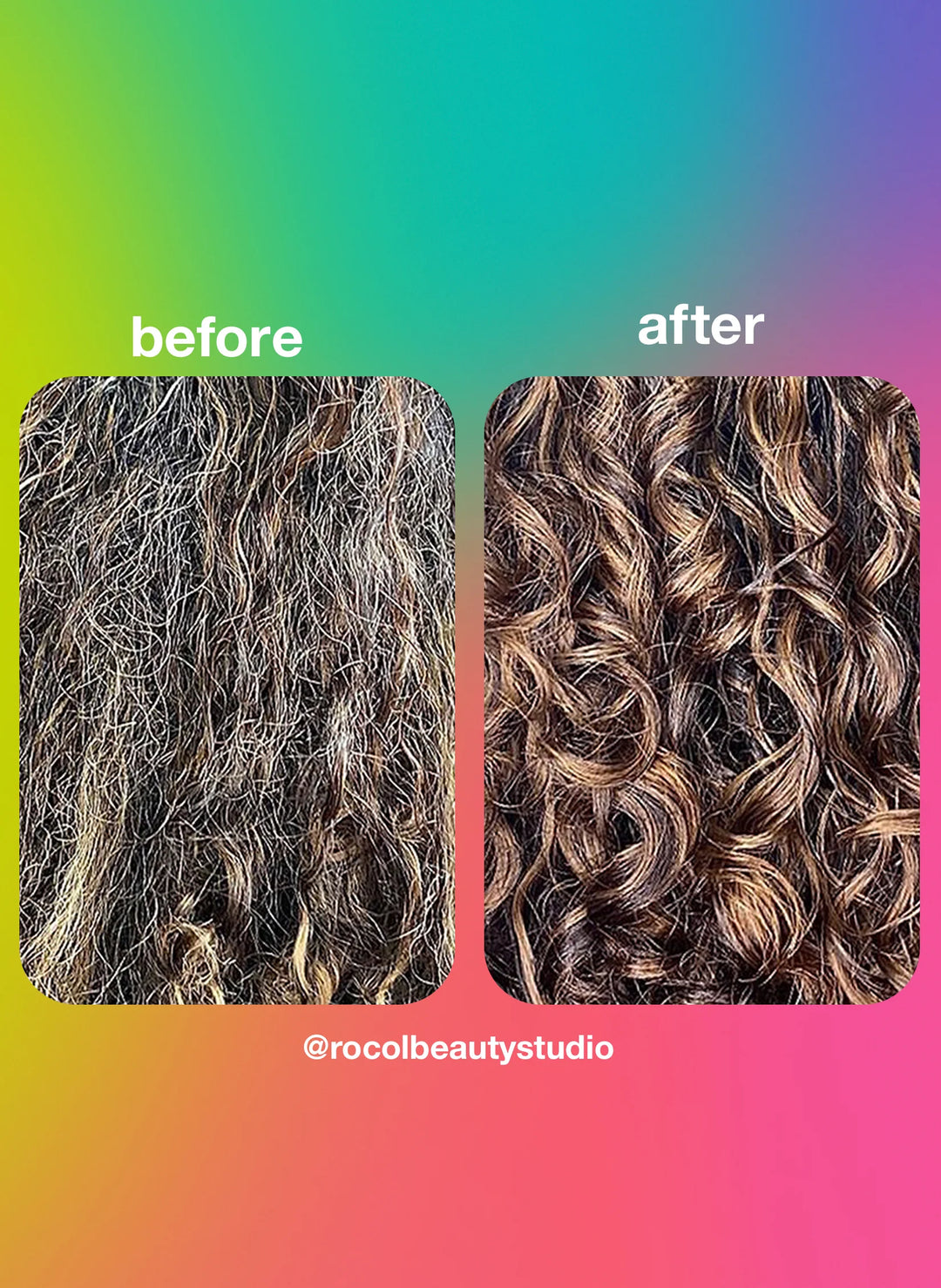 K18 Biomimetic Hairscience Professional Molecular Repair Hair Mask image of before and after
