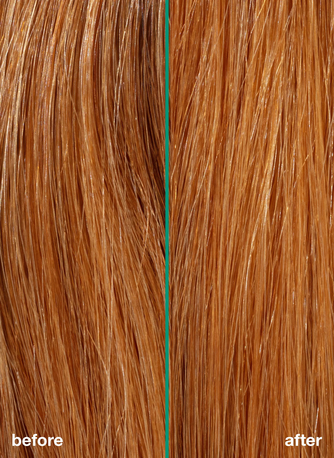 K18 Biomimetic Hairscience Professional Molecular Repair Hair Mask image of before and after mask