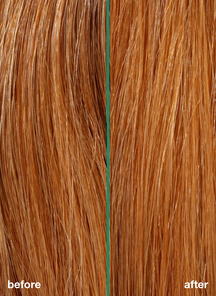 K18 Biomimetic Hairscience Professional Molecular Repair Hair Mask image of before and after mask