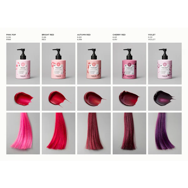 Maria nila image of color swatch red pink shades