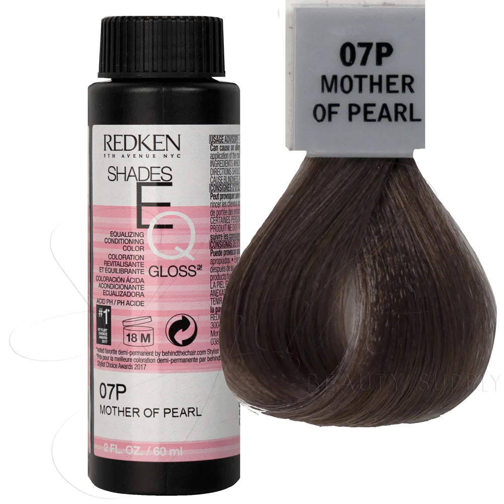 Redken Shades EQ color swatch 07P Mother of Pearl