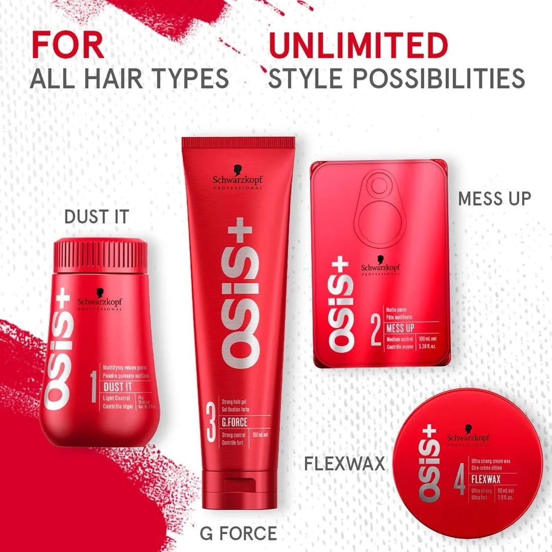Schwarzkopf Professional OSIS Flexwax Texture Ultra Strong Cream Wax image of 1.7 oz jar picture of collection