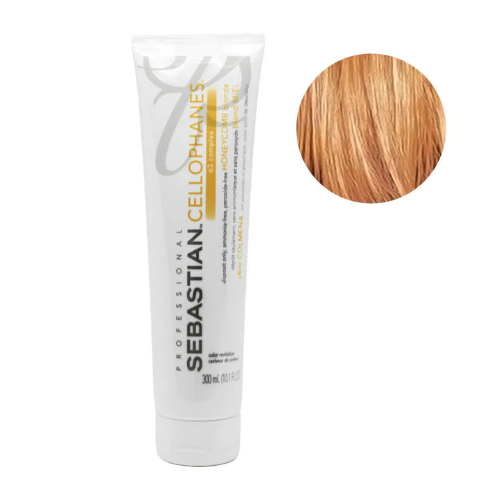 Sebastian Cellophanes Hair Color Gloss Semi-Permanent Color image of honeycomb blond 10.1 oz