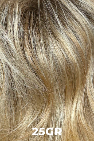 25GR | Golden Blonde highlighted blend with subtle hints of Strawberry and Chestnut roots
