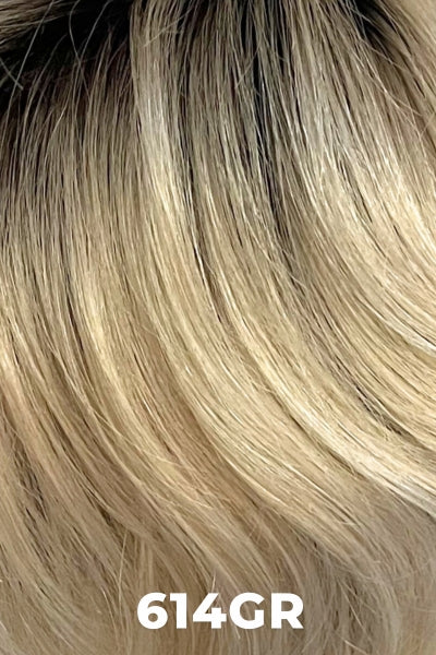 614GR | Wheat Blonde w/ Light Gold Blonde highlights and Brown Roots.