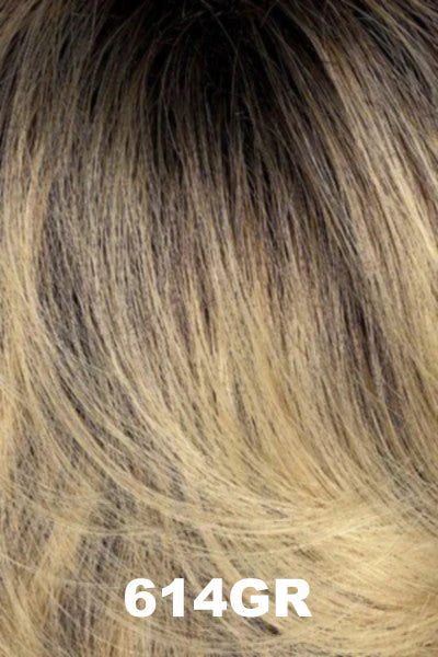 614GR | Wheat Blonde w/ Light Gold Blonde highlights and Brown Roots