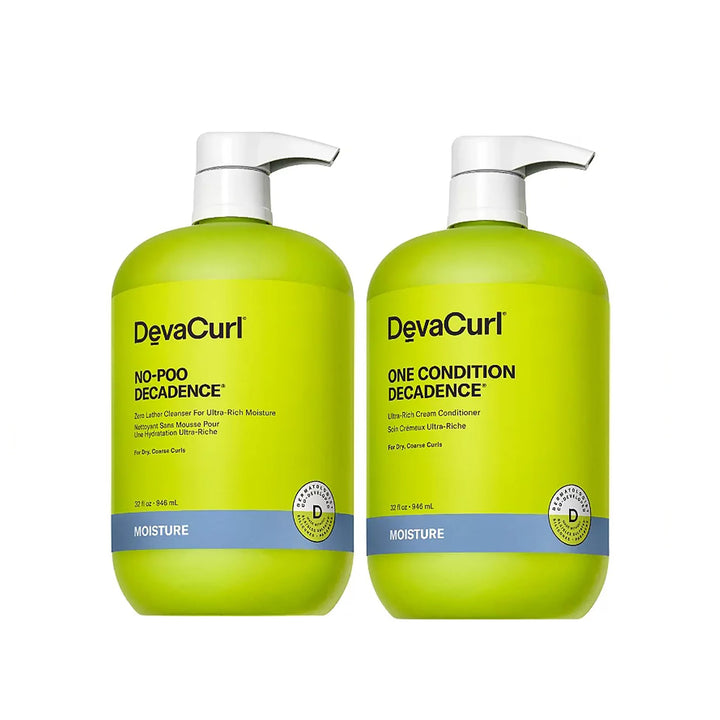 Devacurl No-Poo Decadence and One Condition Decadence Liter Duo 32 oz