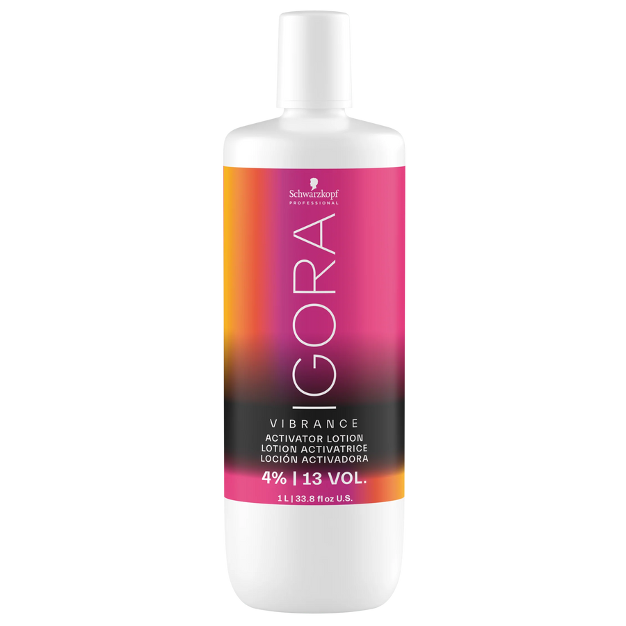 Schwarzkopf Igora Vibrance Activator Lotion bottle on a white background