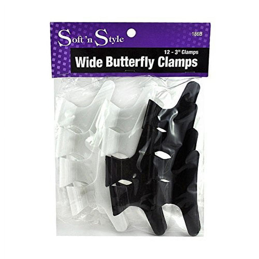 Soft N Style Wide Butterfly Clamps 3 inch 186b