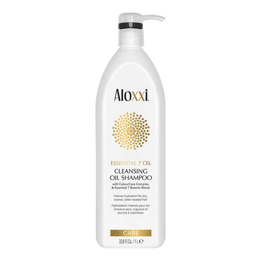 Aloxxi Essential 7 Oil Cleansing Oil Shampoo image of 33.8 oz bottle