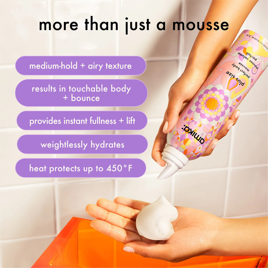 Amika Plus Size Perfect Body Hair Mousse how to use