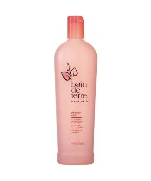 Bain De Terre All About Curls Camelina Shampoo image of 13.5 oz bottle