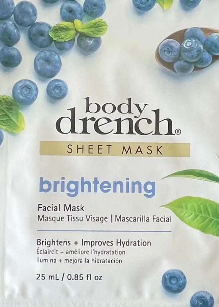 Body Drench Sheet Masks image of brightening face mask