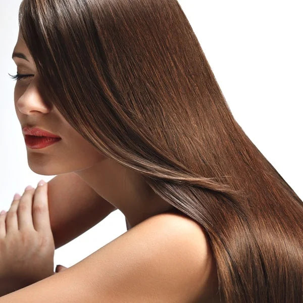 Brazilian Blowout Daily Smoothing Serum image of model after use