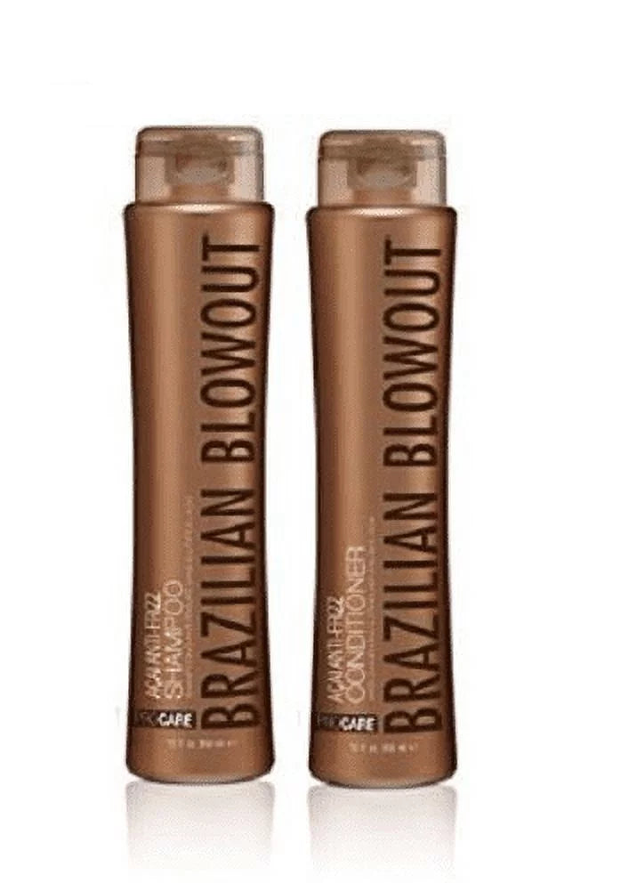 Brazilian Blowout Anti-Frizz Shampoo and Conditioner Duo Pack image of 12 oz bottles