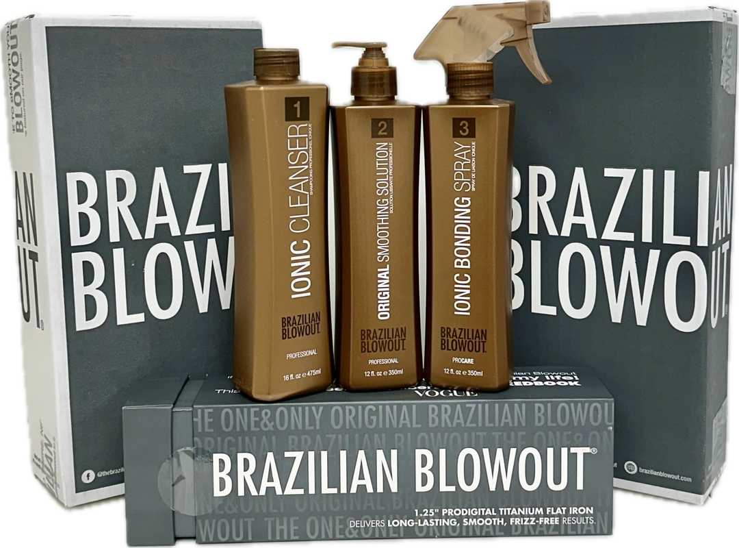 Buy Brazilian Blowout 3-Step and Get 50% off 1.25in Titanium Flat Iron