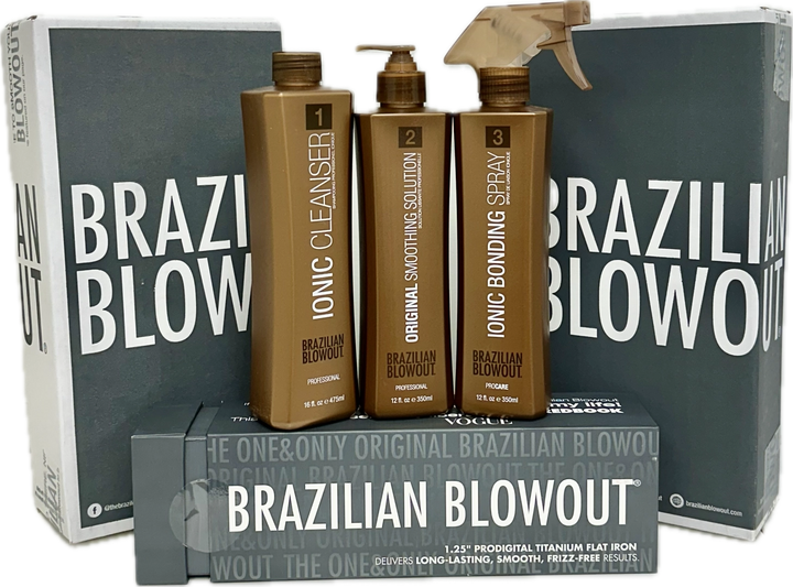 Buy Brazilian Blowout 3-Step and Get 50% off 1.25in Titanium Flat Iron