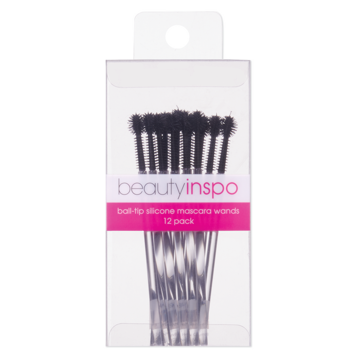 Burmax Beauty Inspo Ball-Tip Silicone Mascara Wands 12 pack