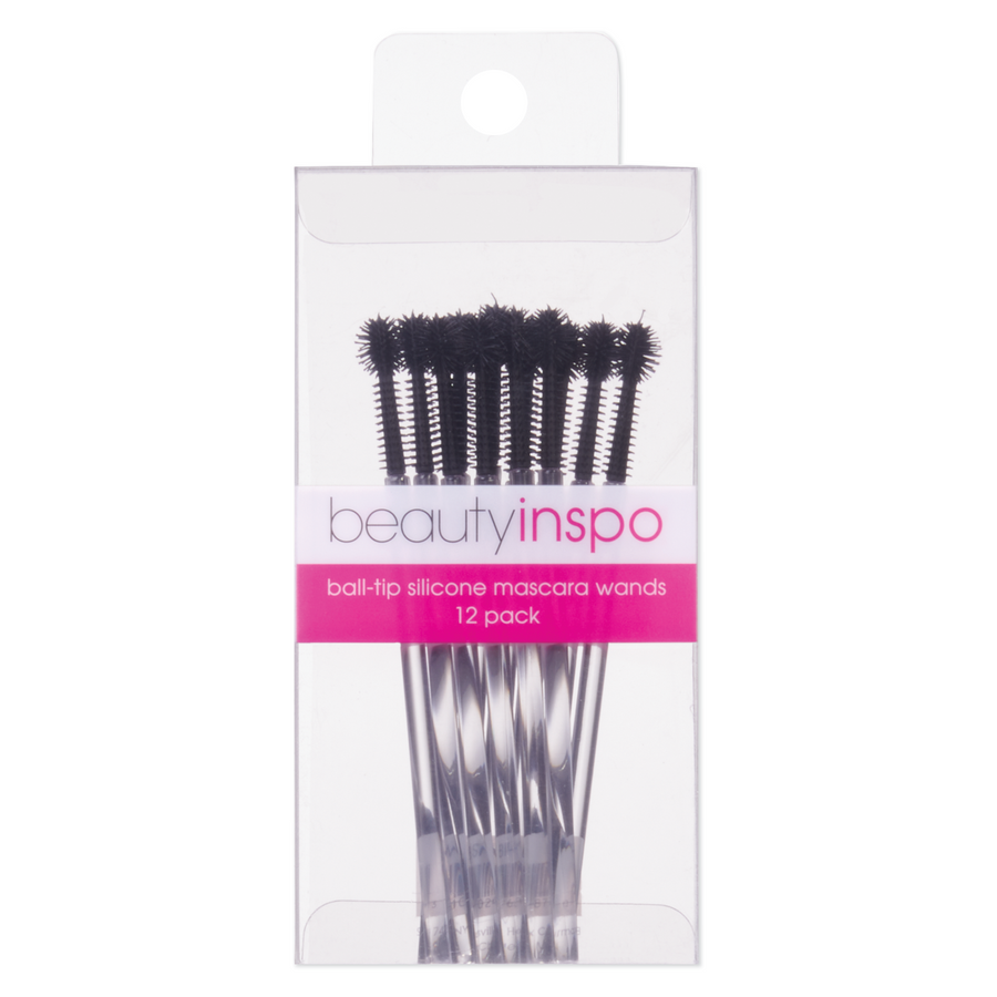 Burmax Beauty Inspo Ball-Tip Silicone Mascara Wands 12 pack