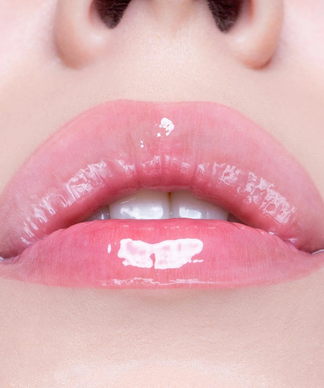 City Beauty City Lips Plumping Lip Gloss image of model after plumping lip gloss