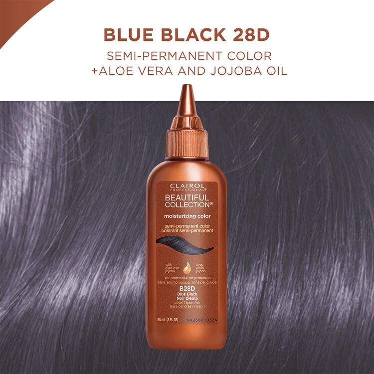 Clairol Professional Beauty Collection Semi-Permanent Moisturizing Color blue black b28d