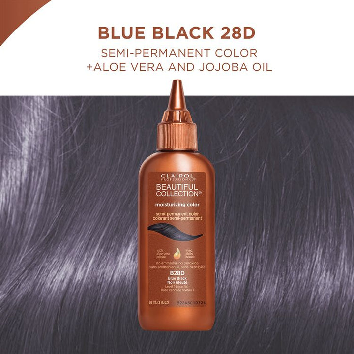Clairol Professional Beauty Collection Semi-Permanent Moisturizing Color blue black b28d
