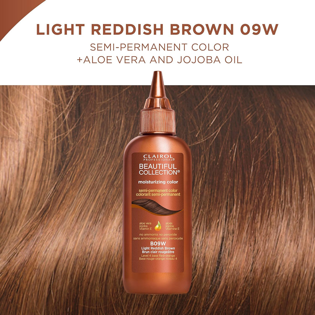 Clairol Professional Beauty Collection Semi-Permanent Moisturizing Color light reddish brown b09w