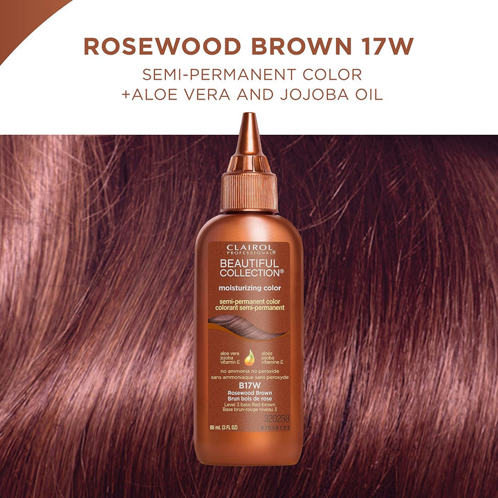 Clairol Professional Beauty Collection Semi-Permanent Moisturizing Color rosewood brown b17w