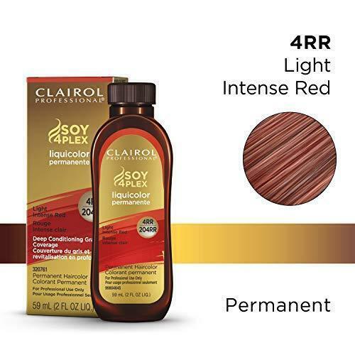 Clairol Professional Soy4Plex Liquicolor Permanent Hair Color 4rr light intense red