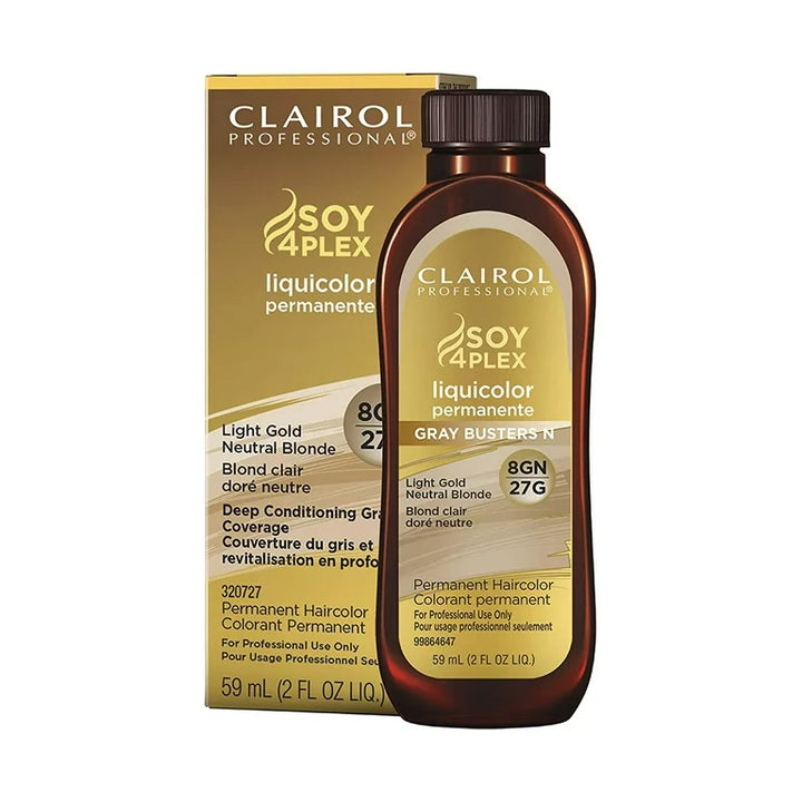 Clairol Professional Soy4Plex Liquicolor Permanent Hair Color 8gn light gold neutral blonde