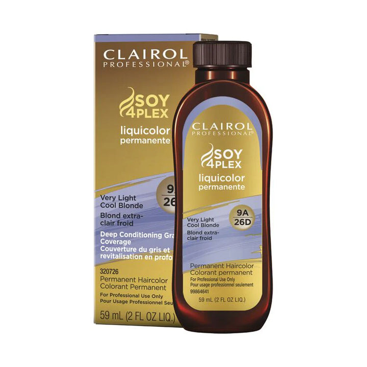 Clairol Professional Soy4Plex Liquicolor Permanent Hair Color 9a very light cool blonde