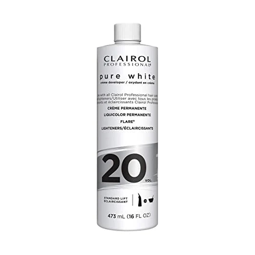 Clairol Professional Pure White 20 Volume Creme Developer 16 oz bottle