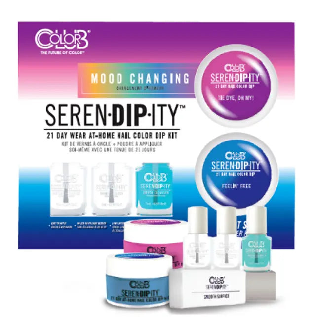 Color Club Serendipity 21 Day Wear At-Home Nail Dip Kit image of out at sea set