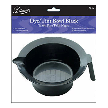 Diane Dye Tint Bowl image of Black mixing bowl