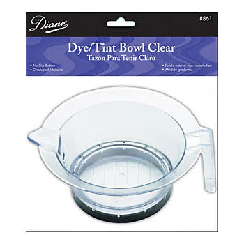 Diane Dye Tint Bowl image of clear mixing bowl