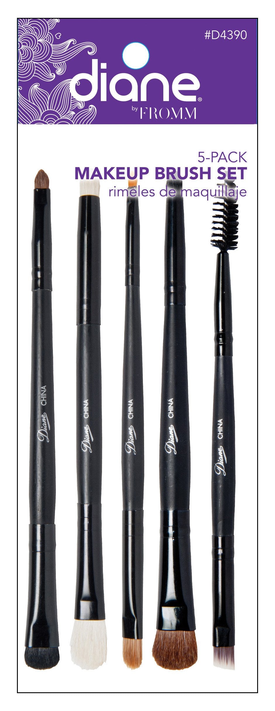 Diane Makeup 5 piece dual sided brush set d4390