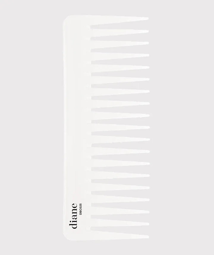 Diane Oil Detangler Comb image of white comb