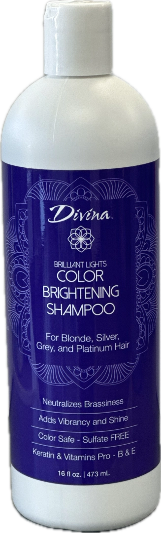Divina Brilliant Lights Color Brightening Shampoo image of 16 oz. bottle