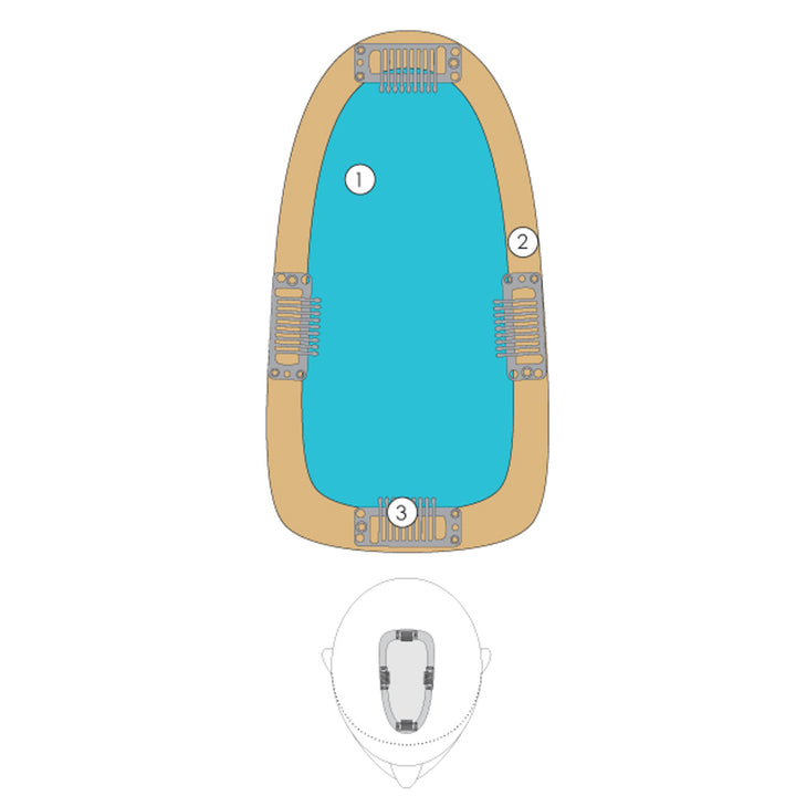 Jon Renau easiPart HD 12" | Synthetic Topper (Mono Top)