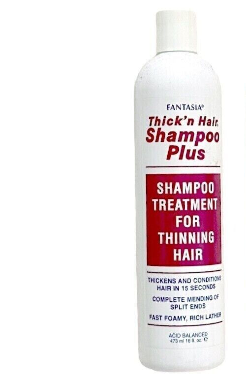 Fantasia Thick'n Hair Shampoo Plus Treatment For Thinning Hair image of 16 oz bottle