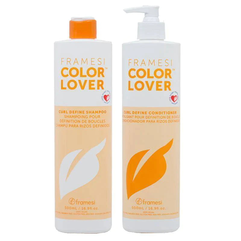 Framesi Color Lover Curl Define Shampoo & Conditioner Liter Duo Deal image of 16.9 oz bottle of shampoo and conditioner
